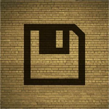 Floppy disk icon Flat with abstract background Stock Illustration