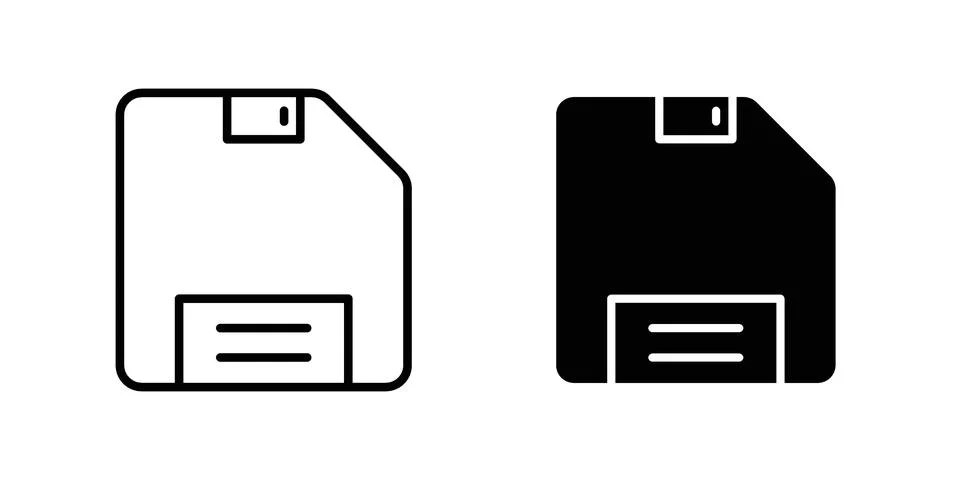 Floppy disk icon Illustration Eps10 for web or app Stock Illustration