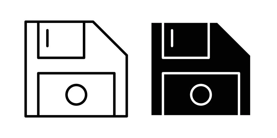Floppy disk icon or illustration vector symbols イラスト素材