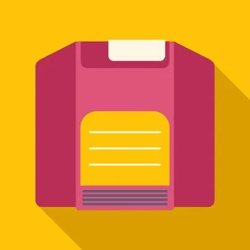 Floppy disk icon representing data storage and saving Illustrazione stock