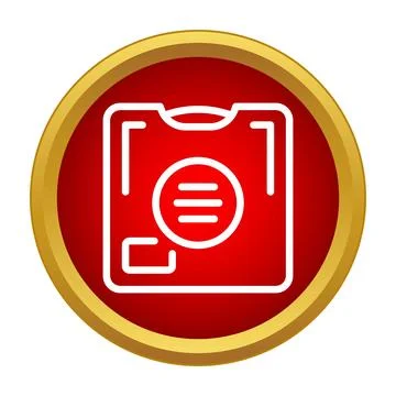 Floppy disk icon representing data storage and vintage technology Stock Illustration