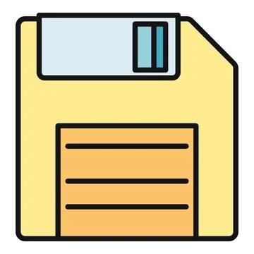 Floppy disk icon representing data storage and save イラスト素材