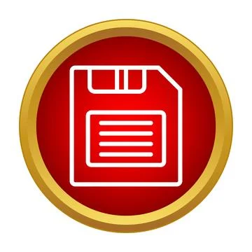Floppy disk icon representing data save and storage Stockillustratie