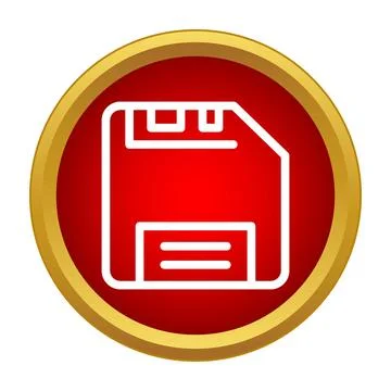 Floppy disk icon for saving and backing up data Stock Illustration