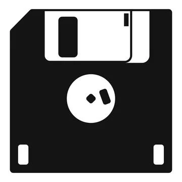 Floppy disk icon symbolizing data save and storage Stock Illustration