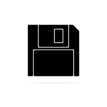 Floppy disk icon. Vector concept illustration for design. Stock Illustration
