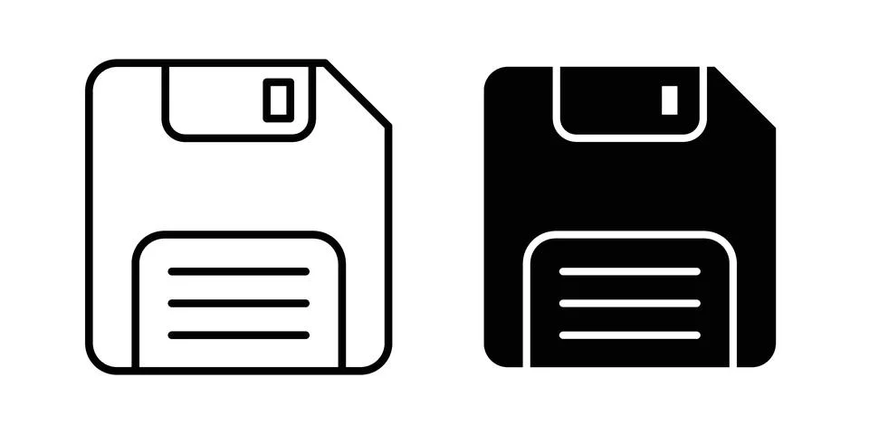 Floppy disk icon vector design illustrations Stock-Illustration