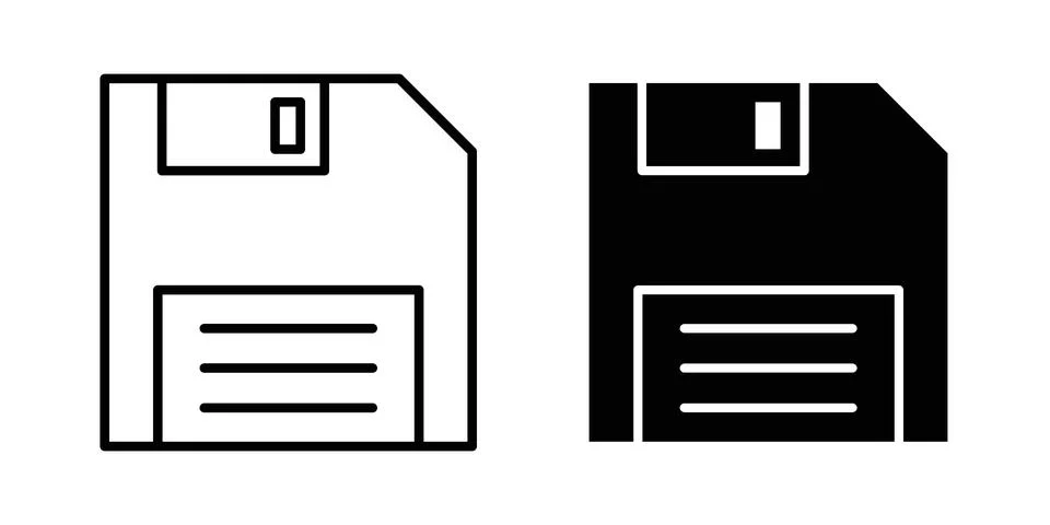 Floppy disk icon vector design illustrations Stock Illustration