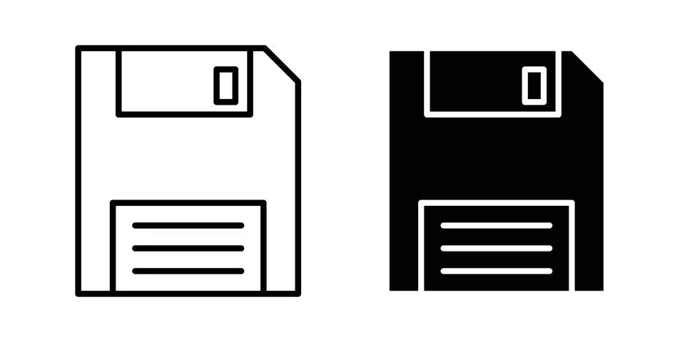 Floppy disk icon vector editable eps10 Stock Illustration