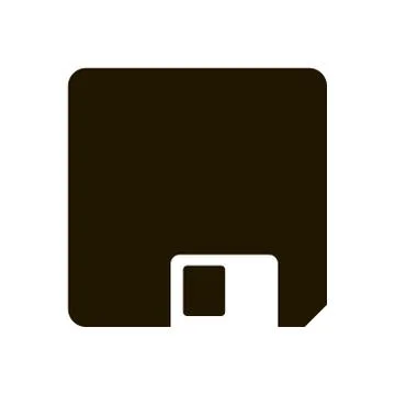 Floppy disk icon on white background. Illustration eps 10. Stock Illustration