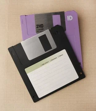 Floppy Disk magnetic computer data storage support Stock Photos