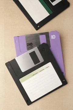 Floppy Disk magnetic computer data storage support Stock Photos
