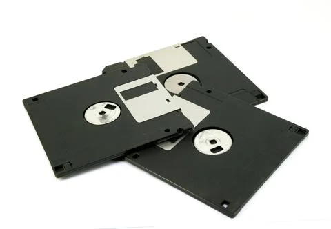 Floppy Disk magnetic isolated on white Stock Photos