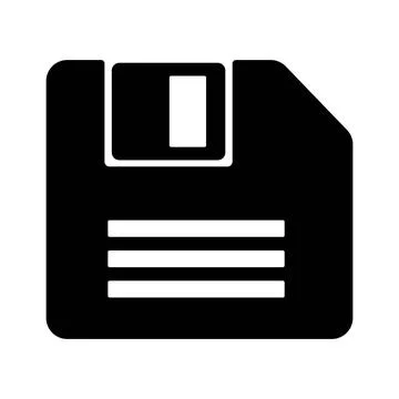 Floppy disk or save flat vector icon for apps and websites Stock Illustration