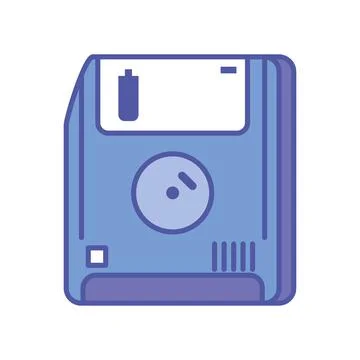 Floppy disk retro tech Stock Illustration