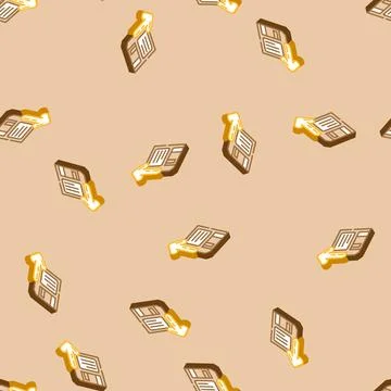 Floppy disk saving loading data isometric icon seamless pattern Stock Illustration