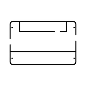 Floppy disk storage device retro technology icon 库存插图