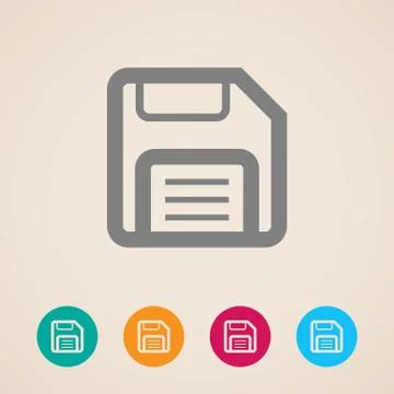 Floppy disk. storage icon Stock Illustration