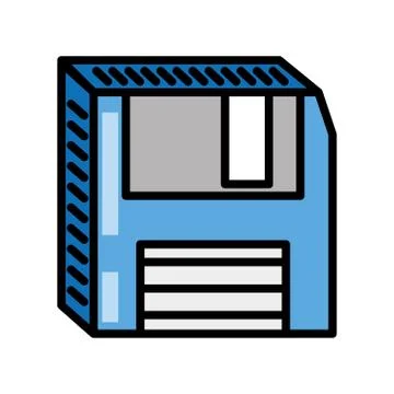 Floppy disk storage information Stock Illustration