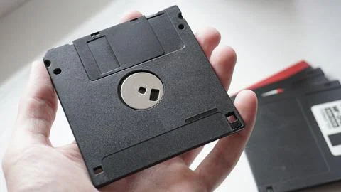 Floppy disk for storing information Stock Photos
