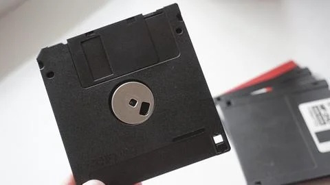 Floppy disk for storing information Stock Photos