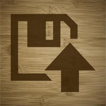 Floppy disk upload Flat with abstract background Stock Illustration