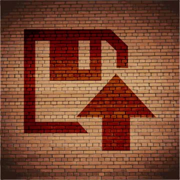 Floppy disk upload Flat with abstract background Stock Illustration