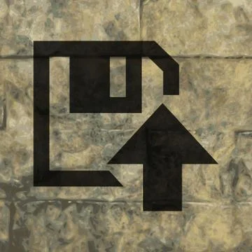 Floppy disk upload Flat with abstract background イラスト素材