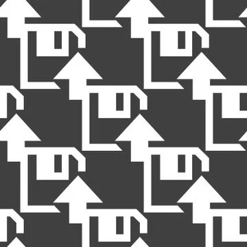 Floppy disk upload web icon. flat design. Seamless pattern. イラスト素材