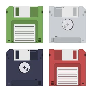 Floppy disk vector design illustration isolated on white background Stock Illustration