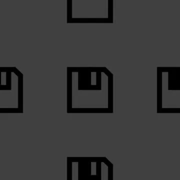 Floppy disk web icon. flat design. Seamless pattern. イラスト素材