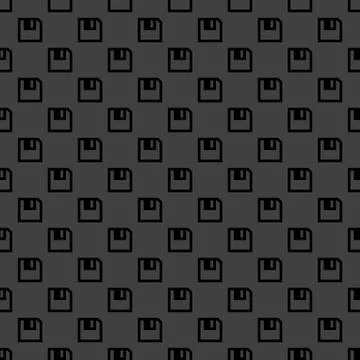 Floppy disk web icon. flat design. Seamless pattern. Stock Illustration
