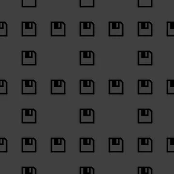 Floppy disk web icon. flat design. Seamless pattern. 스톡 일러스트