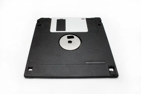 Floppy disk on white background Stock Photos