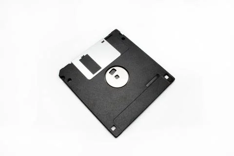 Floppy disk on white background Stock Photos