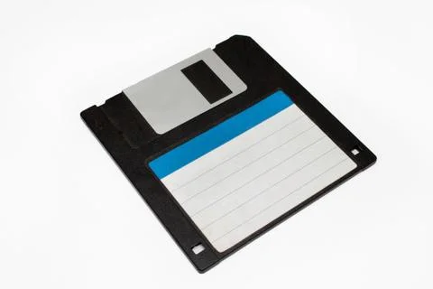 Floppy disk on white background Stock Photos