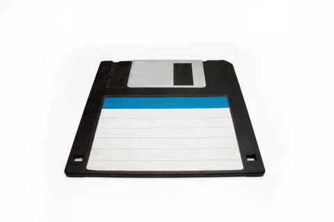 Floppy disk on white background Foto stock