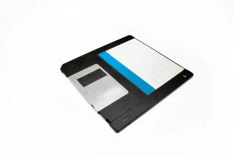 Floppy disk on white background Stock Photos