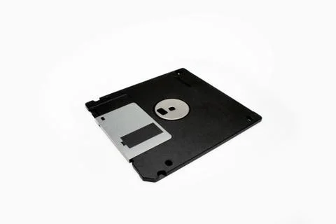 Floppy disk on white background Stock Photos