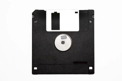 Floppy disk on white background Stock Photos