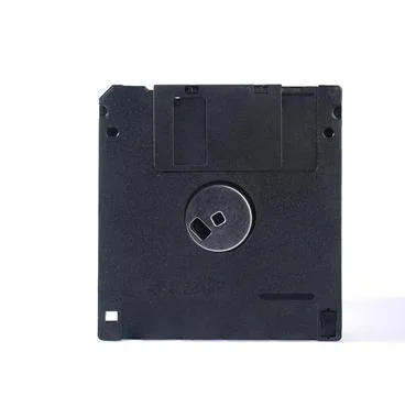 Floppy disk on white background Stock Photos