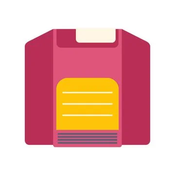 Floppy diskette storing retro data information icon Illustrazione stock