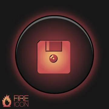 Floppy, diskette. symbol store information document. computer floppy disk ico Stock Illustration
