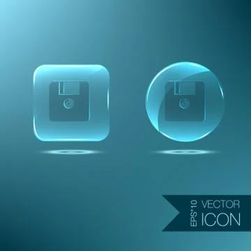 Floppy, diskette. symbol store information document. computer floppy disk ico Stock Illustration