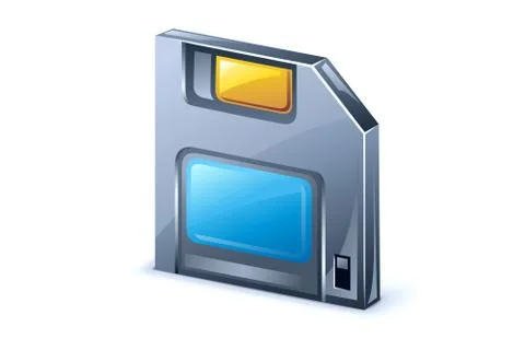 Floppy diskette vector icon Stock Illustration