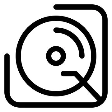 Floppy line icon vector illustration isolated on white background Stock Illustration