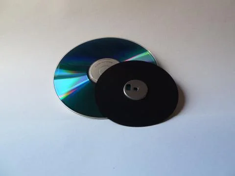 Floppy without case on cd Stock Photos