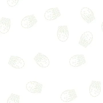 Flora spring glyph seamless pattern Stock Illustration