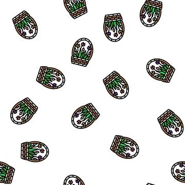 Flora spring vector seamless pattern Stock Illustration