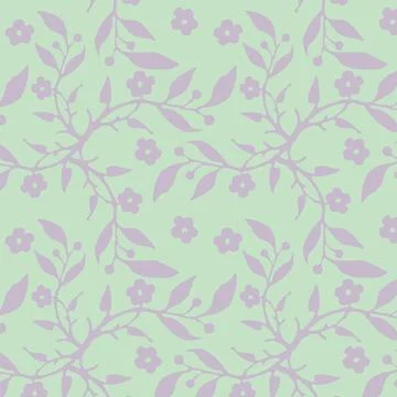 Flora tile seamless decor, design element. Illustrazione stock